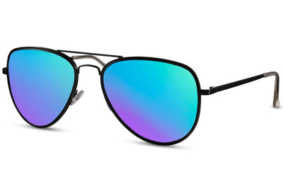 Lunette Aviateur Bleu Violet Moderne