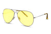 Lunette Aviateur Jaune