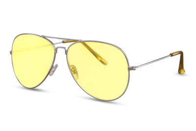 Lunette Aviateur Jaune