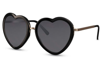 Lunette Coeur Noir Oversize