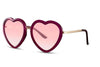 Lunette Coeur Violet