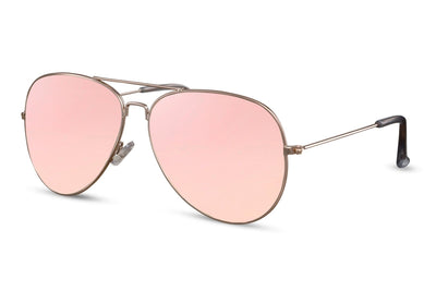 Lunette Disco Aviateur Rose Miroir