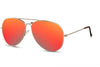 Lunette Disco Aviateur Rouge Miroir