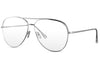 Lunette Sans Correction Aviator Argent