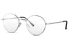 Lunette Sans Correction Ronde Argent