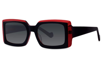 Lunette Techno Noir Rouge