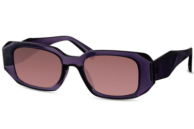 Lunette Techno Rectangulaire Géométrique Magenta