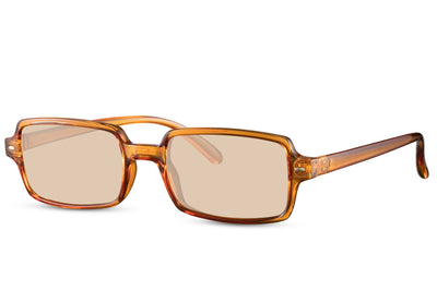 Lunette Transparente Orange Rectangulaire