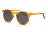 Lunette Transparente Ronde Orange