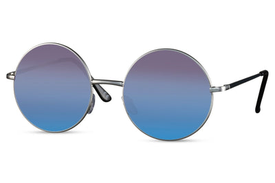 Lunette de Soleil Année 60 Ronde Bleu Dégradé