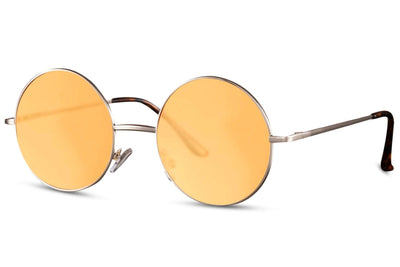 Lunette de Soleil Année 60 Ronde Orange