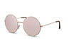 Lunette de Soleil Année 60 Ronde Rose Miroir