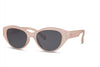 Lunette de Soleil Beige Ovale