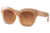 Lunette de Soleil Beige Oversize