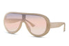 Lunette de Soleil Beige Visière