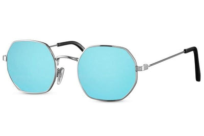 Lunette de Soleil Bleu Turquoise Miroir