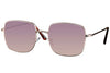 Lunette de Soleil Carré Doré Violet