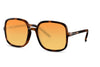 Lunette de Soleil Carré Luxe Orange Jaune