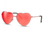 Lunette de Soleil Coeur Rouge Vintage