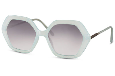 Lunette de Soleil Hexagonale Blanche