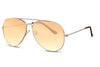 Lunette de Soleil Hippie Aviateur Orange