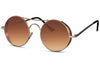 Lunette de Soleil Marron Double Pont