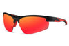 Lunette de Soleil Miroir Cyclisme Rouge