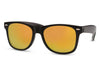 Lunette de Soleil Miroir Wayfarer Orange