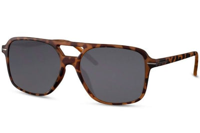 Lunette de Soleil Noir Carré Wayfarer Léopard