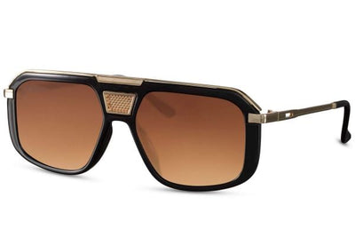 Lunette de Soleil Noir Marron Luxe