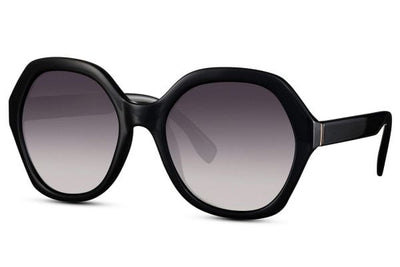 Lunette de Soleil Noir Oversize Rétro