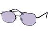 Lunette de Soleil Octogonale Double Pont Violet