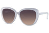 Lunette de Soleil Oversize Blanche