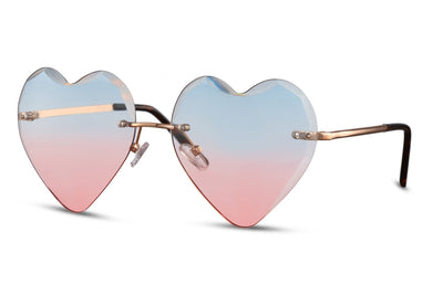 Lunette de Soleil Oversize Coeur