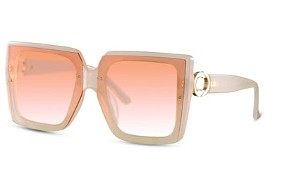 Lunette de Soleil Oversize Luxe Beige