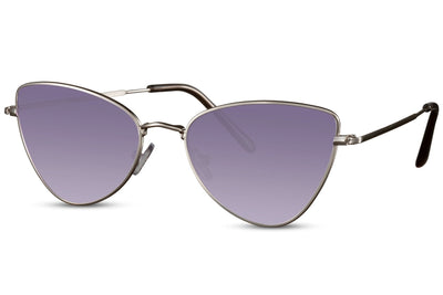 Lunette de Soleil Papillon Argent Violet