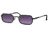 Lunette de Soleil Rectangulaire Noir Violet