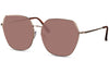 Lunette de Soleil Rétro Aviateur Papillon Marron