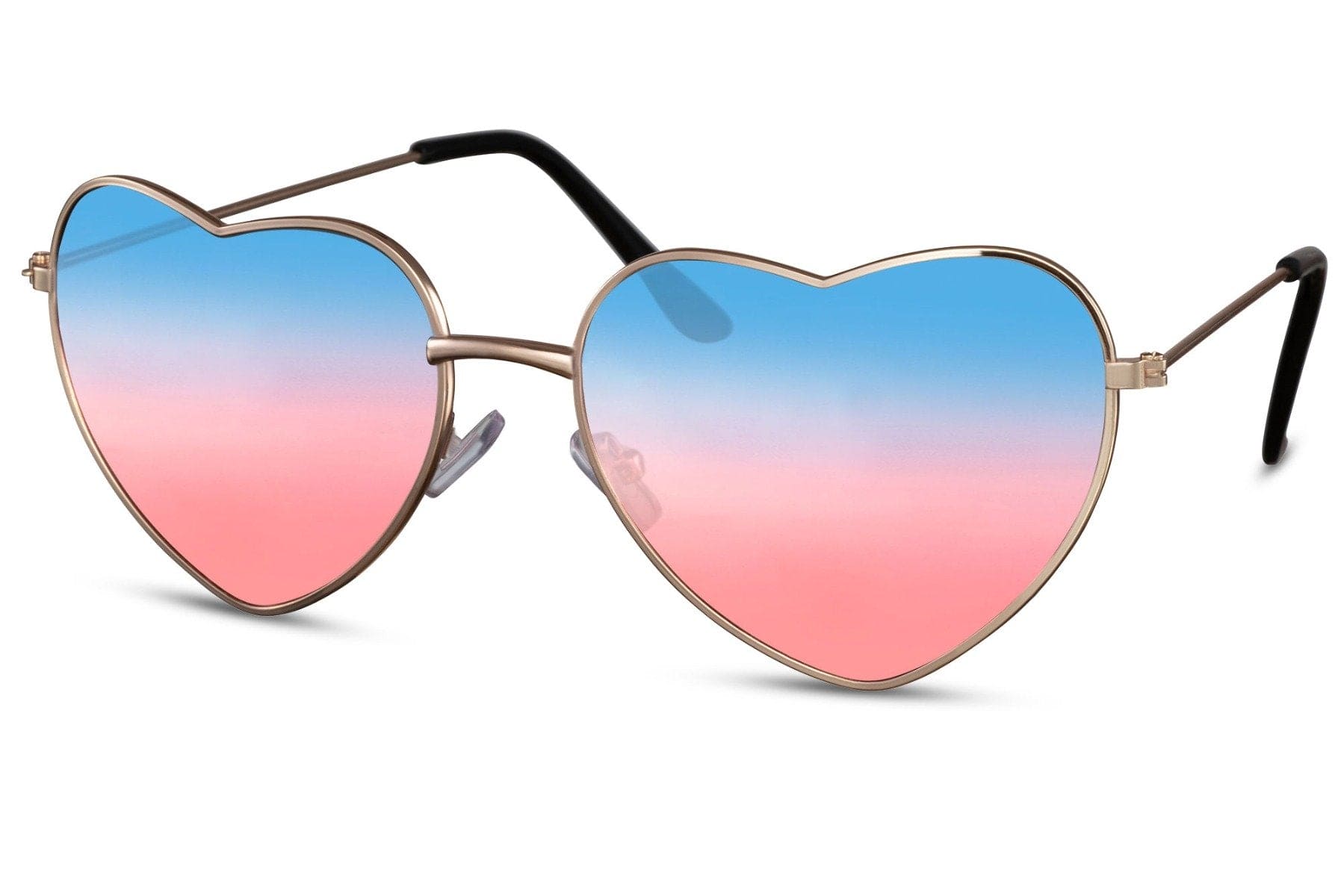 Lunettes de Soleil Retro Coeur Rouge Bleu LL Lunettes LifeStyle