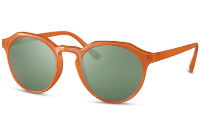 Lunette de Soleil Ronde Moderne Orange