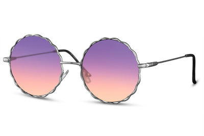 Lunette de Soleil Ronde Violet Orange