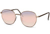 Lunette de Soleil Rose Aviateur Carré