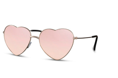 Lunette de Soleil Rose Coeur Fine