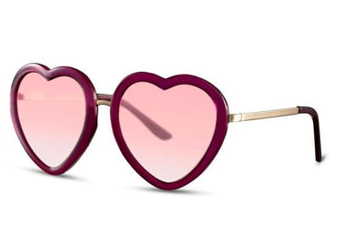 Lunette de Soleil Rose Coeur Vintage