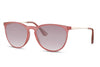 Lunette de Soleil Rose Ovale Wayfarer