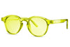 Lunette de Soleil Transparente Jaune Fluo